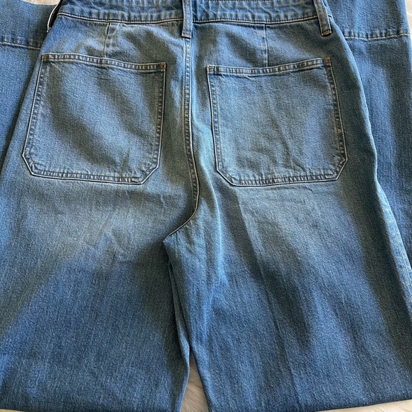 READ! NWT J CREW High Rise Wide Leg Sailor Denim Trouser Jeans 1996 Dani Wash - Picture 8 of 16